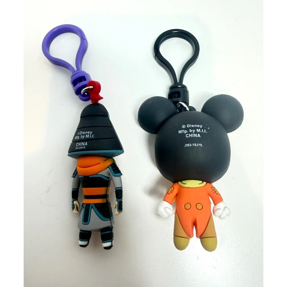 Disney Keyring Lot Mulan Ling Series 17; Mickey as Bob Cratchit Series 18